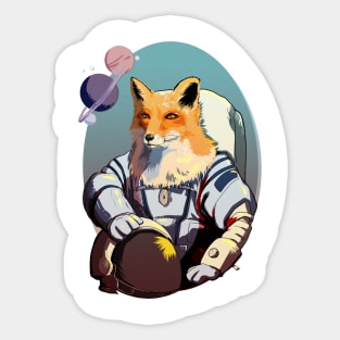 Foxxy astronaut Sticker